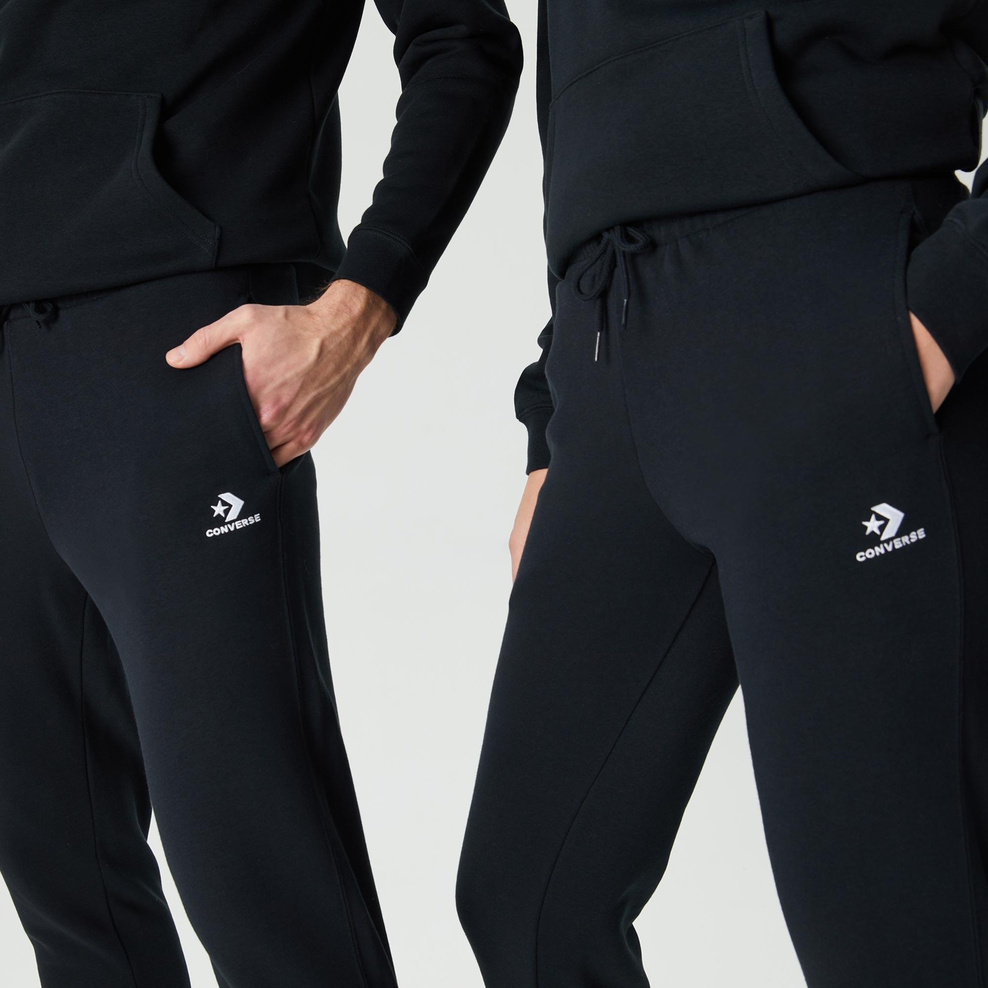 Converse Go-To Embroidered Star Chevron Unisex Siyah Eşofman Altı