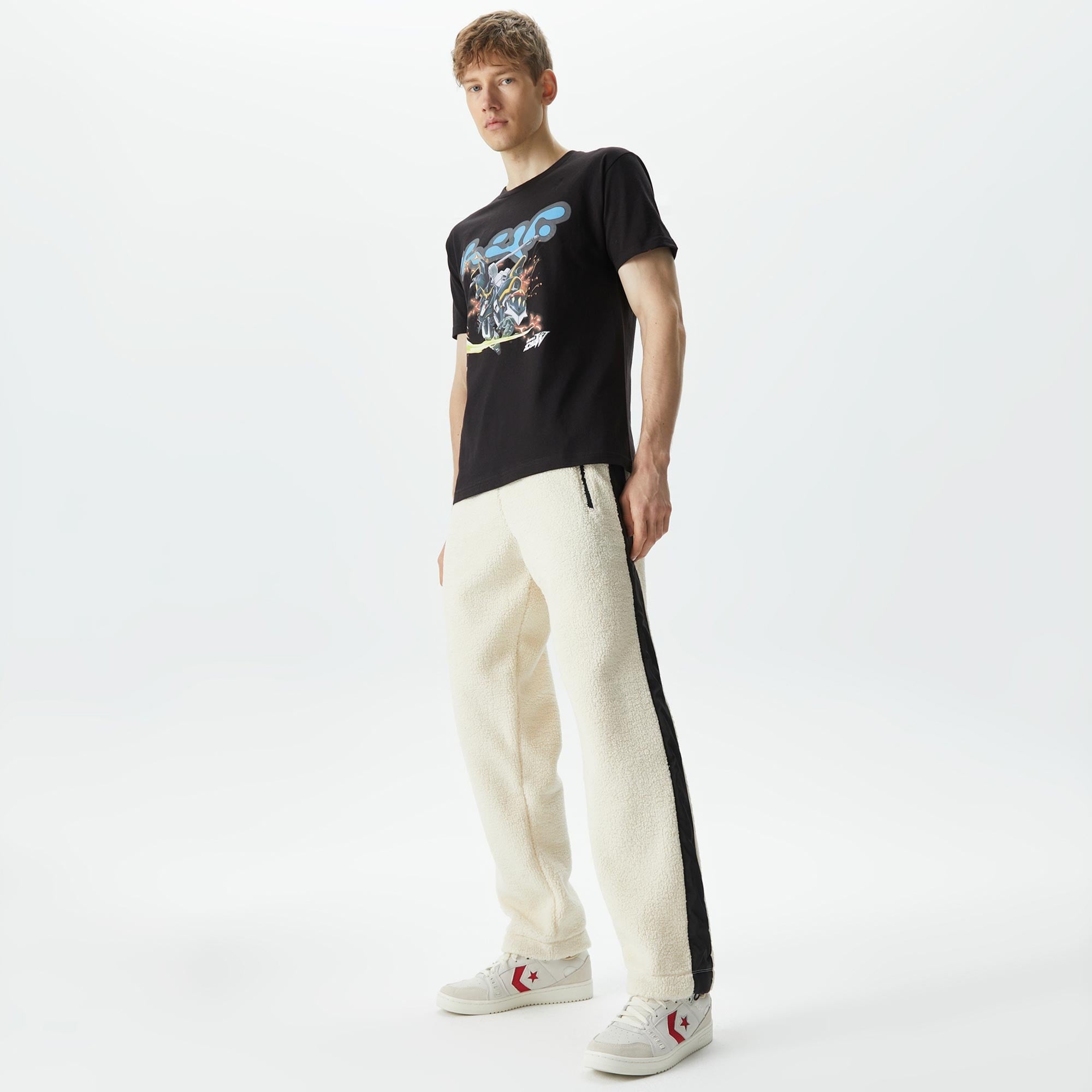 The Stay Line Plush Erkek Krem Eşofman Altı