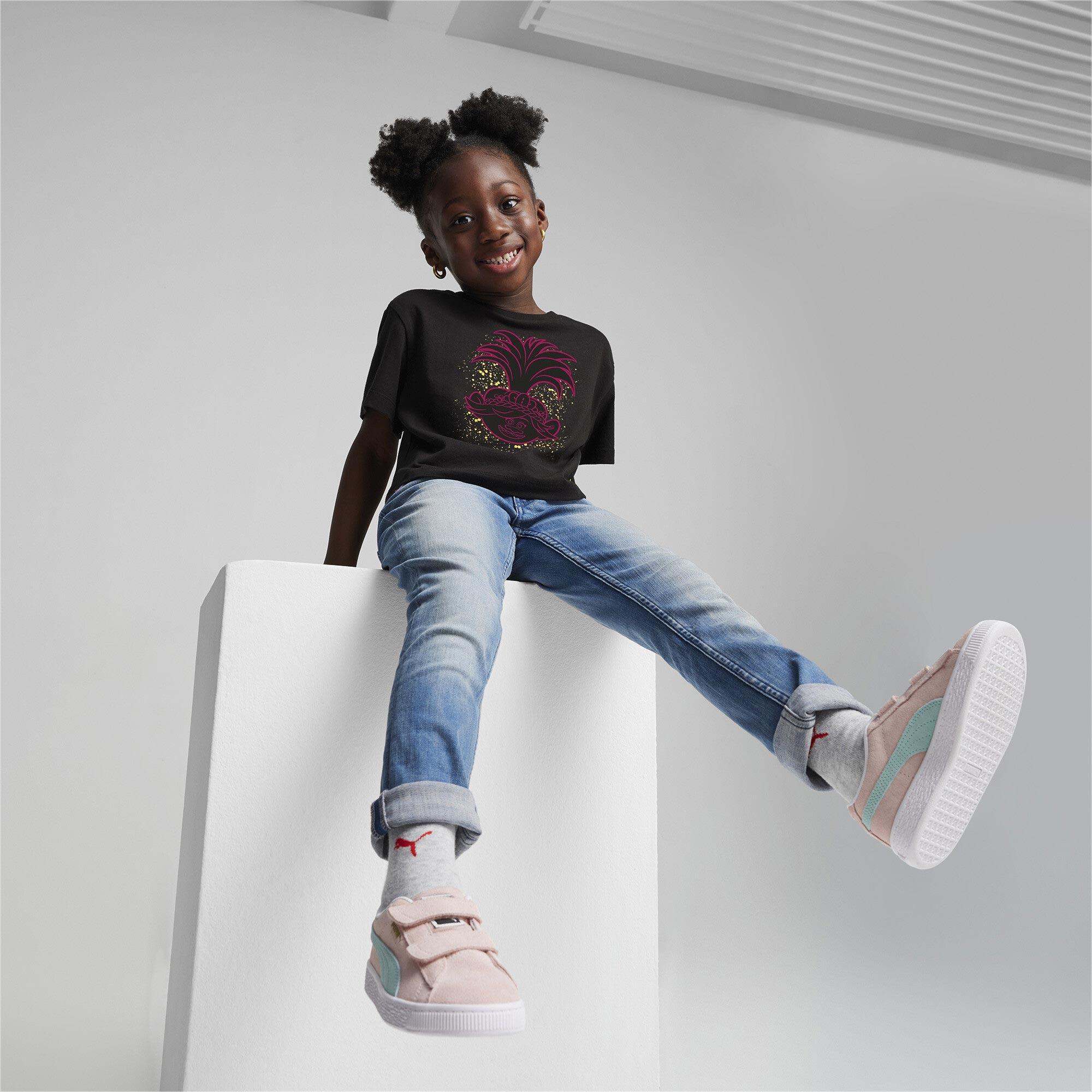 Puma X Trolls Graphic Çocuk Siyah T-Shirt