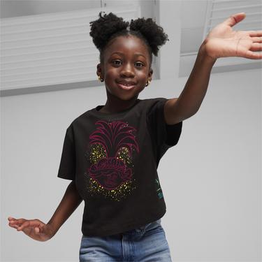  Puma X Trolls Graphic Çocuk Siyah T-Shirt