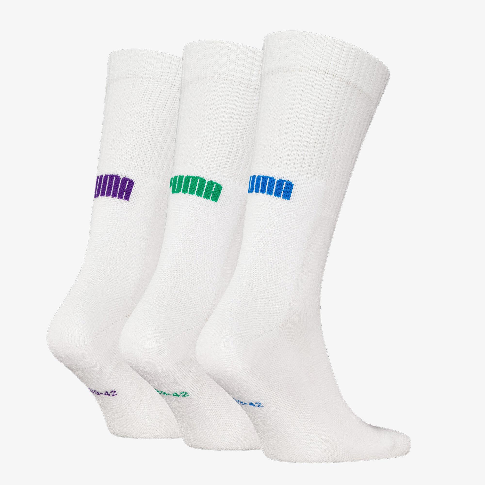 Puma New Generation C 3'lü Unisex Beyaz Çorap