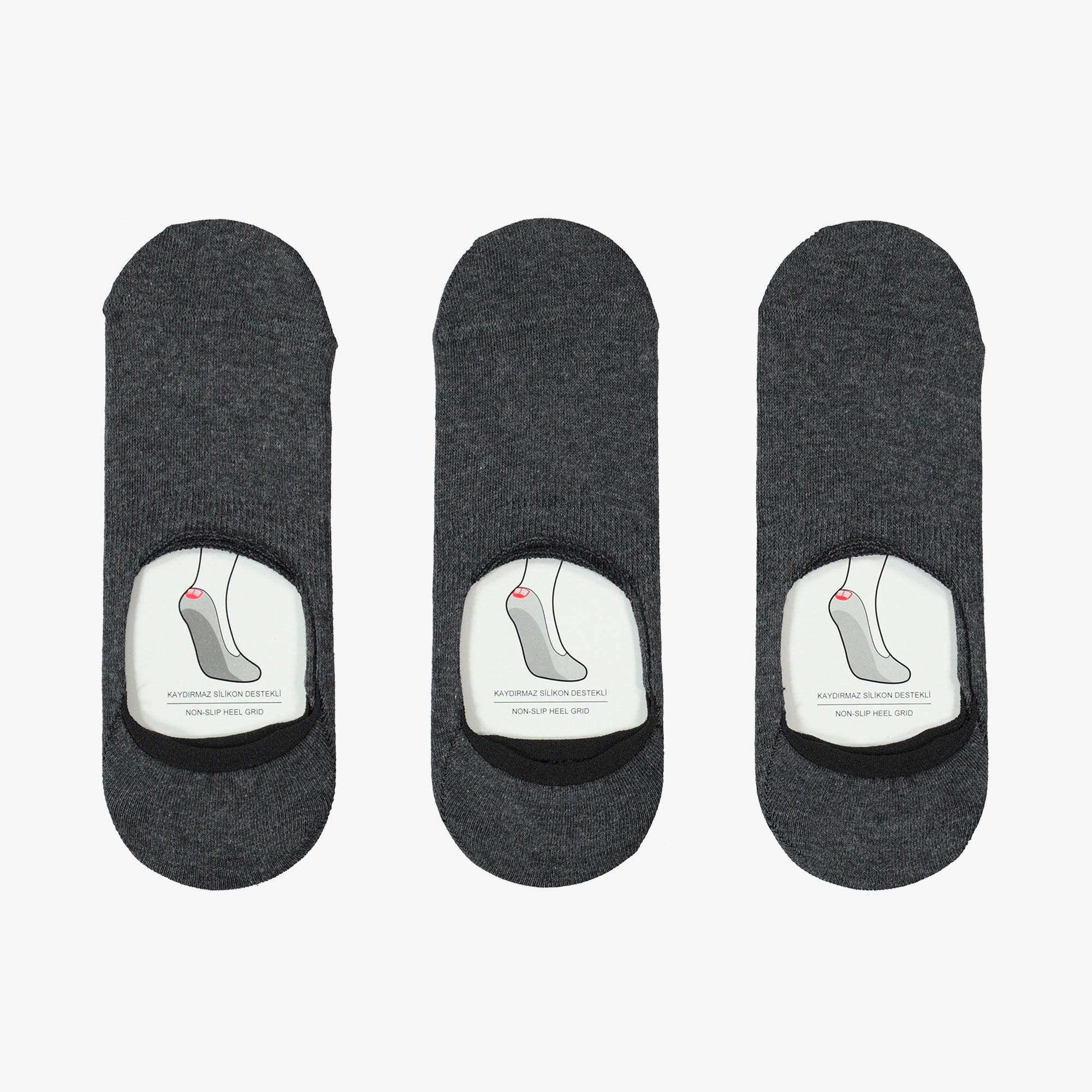  UNITED4 Erkek Gri 3'lü Çorap