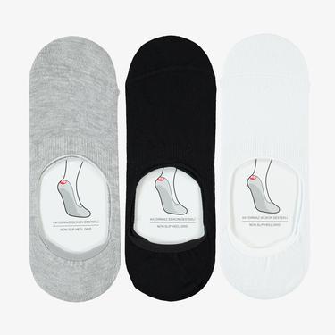  UNITED4 Erkek Beyaz/Siyah/Gri 3'lü Çorap