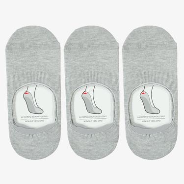  UNITED4 Kadın Gri 3'lü Çorap