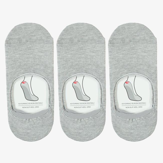  UNITED4 Kadın Gri 3'lü Çorap