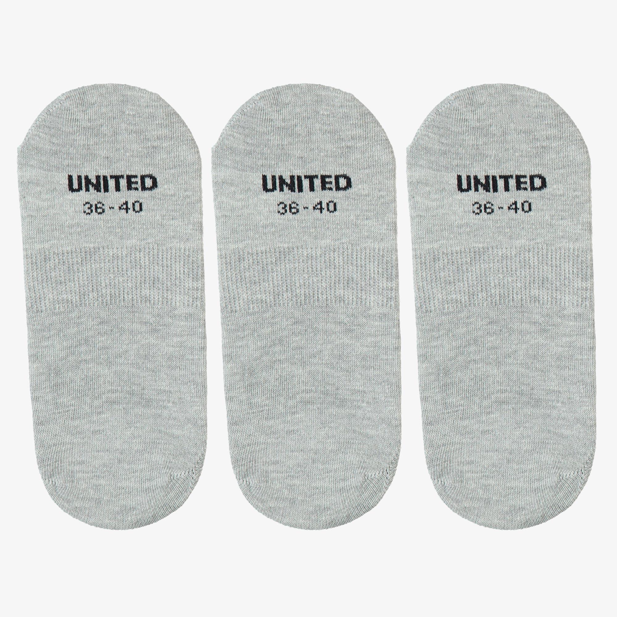 UNITED4 Kadın Gri 3'lü Çorap