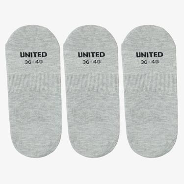  UNITED4 Kadın Gri 3'lü Çorap