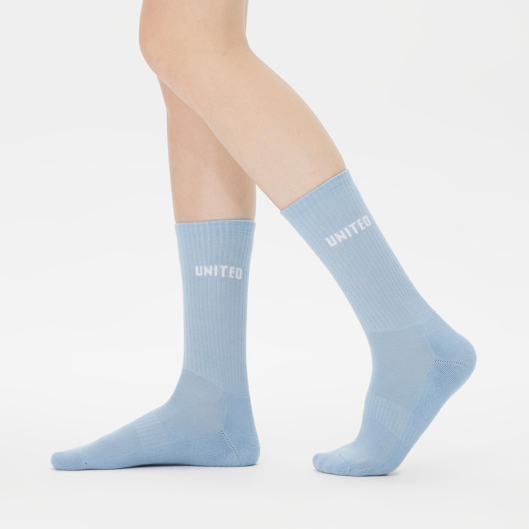 UNITED4 Kadın Mavi/Lila 3'lü Çorap