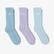 UNITED4 Kadın Mavi/Lila 3'lü Çorap