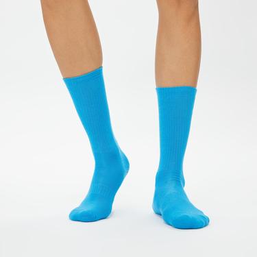  UNITED4 Unisex Mavi/Turkuaz 3'lü Çorap