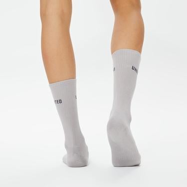  UNITED4 Unisex Beyaz/Siyah/Gri 3'lü Çorap