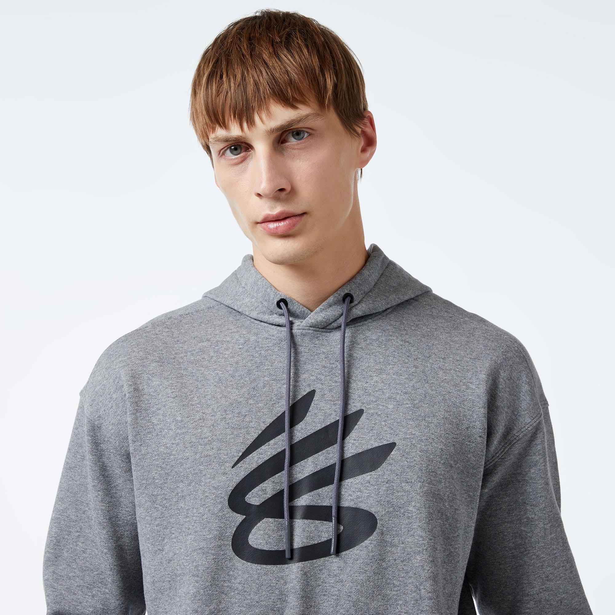Under Armour Curry Splash Erkek Gri Hoodie