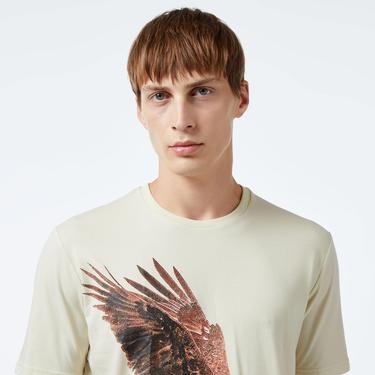  Under Armour Pjt Rck Eagle Graphic Ss Erkek Bej T-Shirt