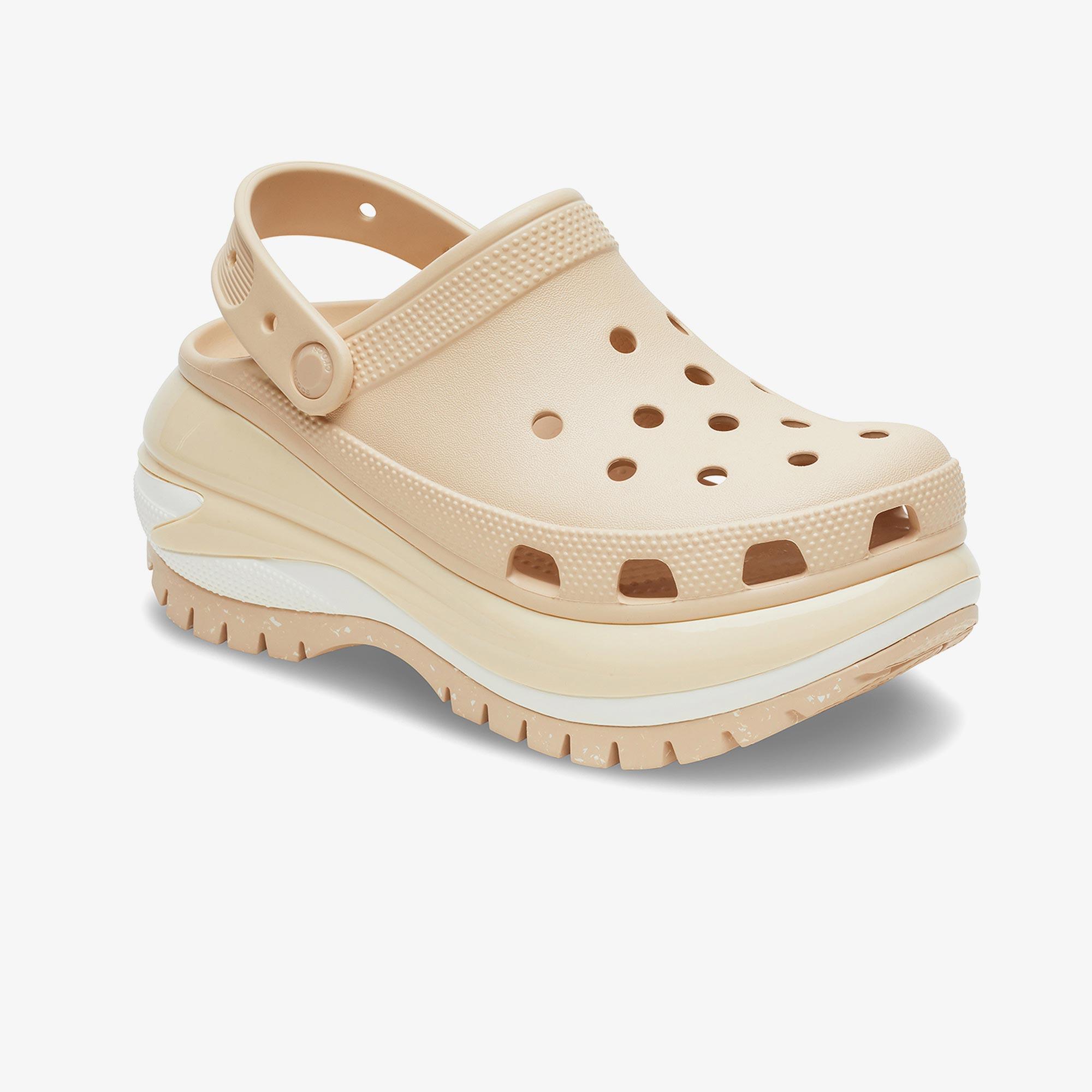 Crocs Classic Mega Crush Platform  Kadın Krem Terlik