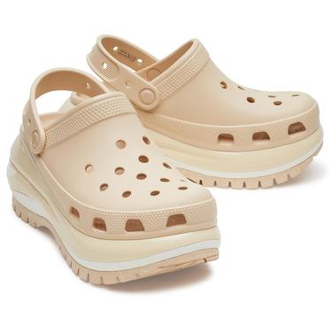  Crocs Classic Mega Crush Platform  Kadın Krem Terlik
