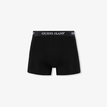  Guess Organic Light Stretch Jersey Erkek Siyah 3'Lü Boxer
