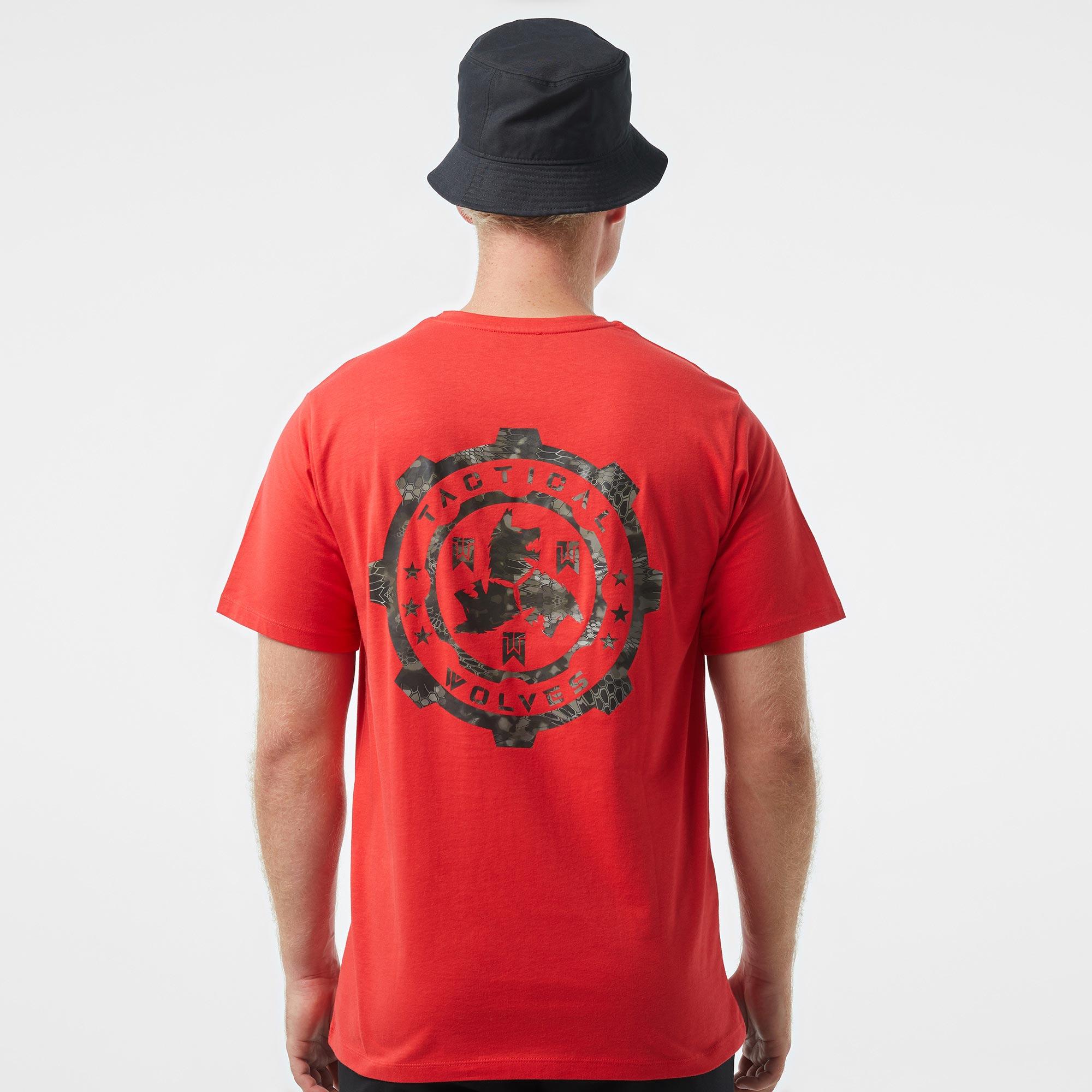 Tactical Wolves Kryptek Kamo Erkek Kırmızı T-Shirt