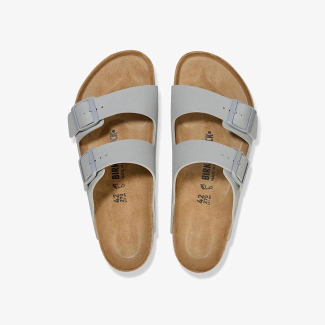 Birkenstock Arizona Bf Saffiano Erkek Gri Terlik