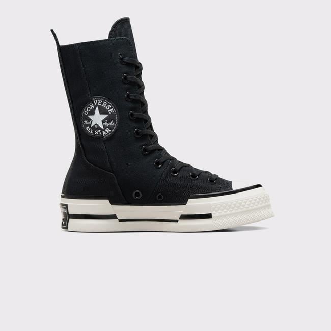  Converse Chuck 70 Plus XHi Unisex Siyah Platform Sneaker