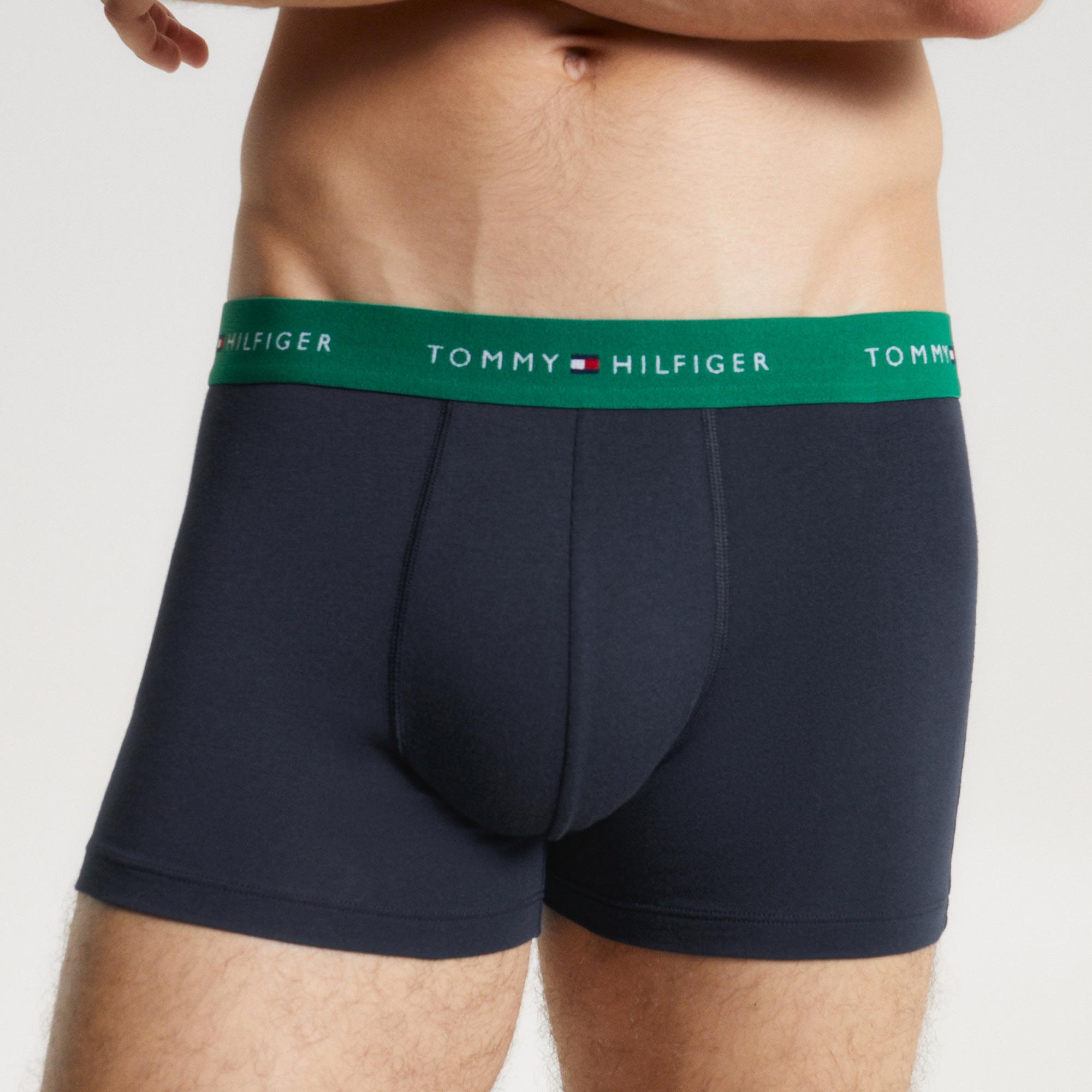 Tommy Hilfiger 3'lü Wb Trunk Erkek Mavi Boxer