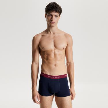  Tommy Hilfiger 3'lü Wb Trunk Erkek Mavi Boxer