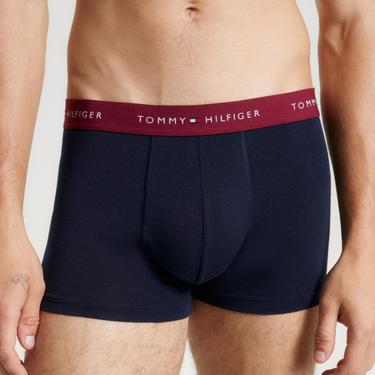  Tommy Hilfiger 3'lü Wb Trunk Erkek Mavi Boxer