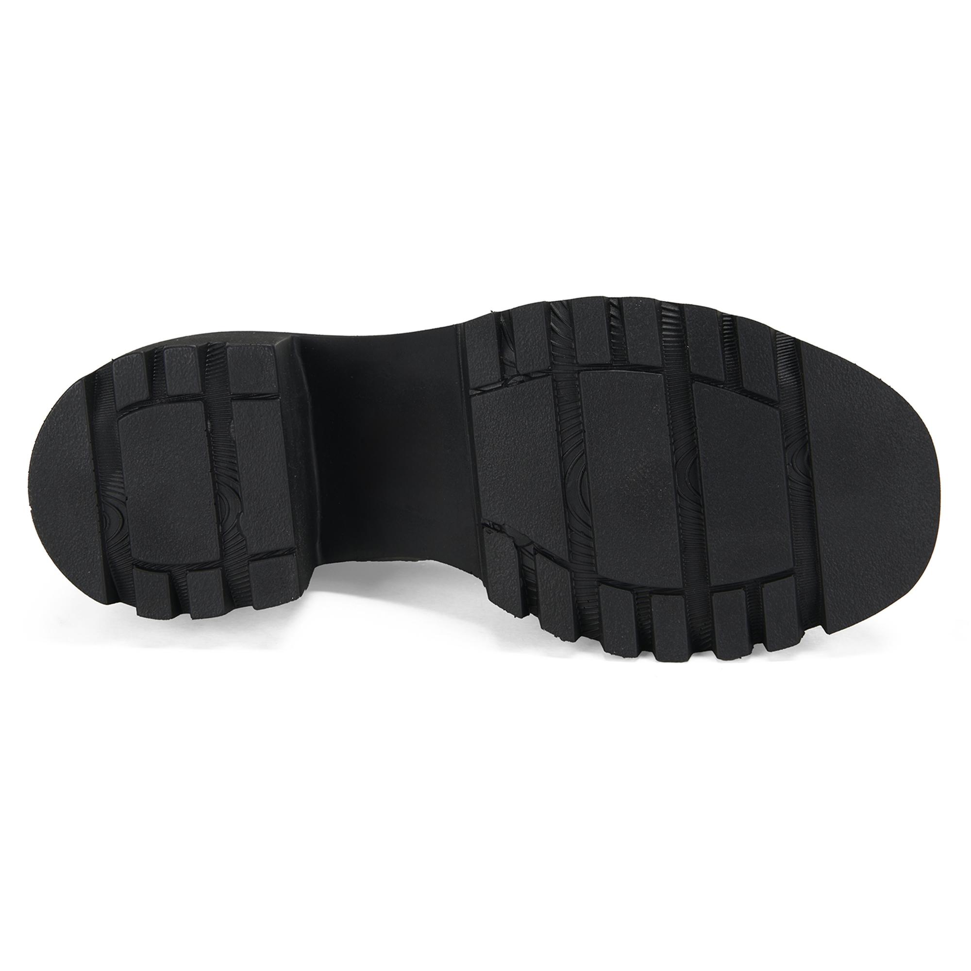 Kadın Siyah Topuklu Deri Günlük Ayakkabı