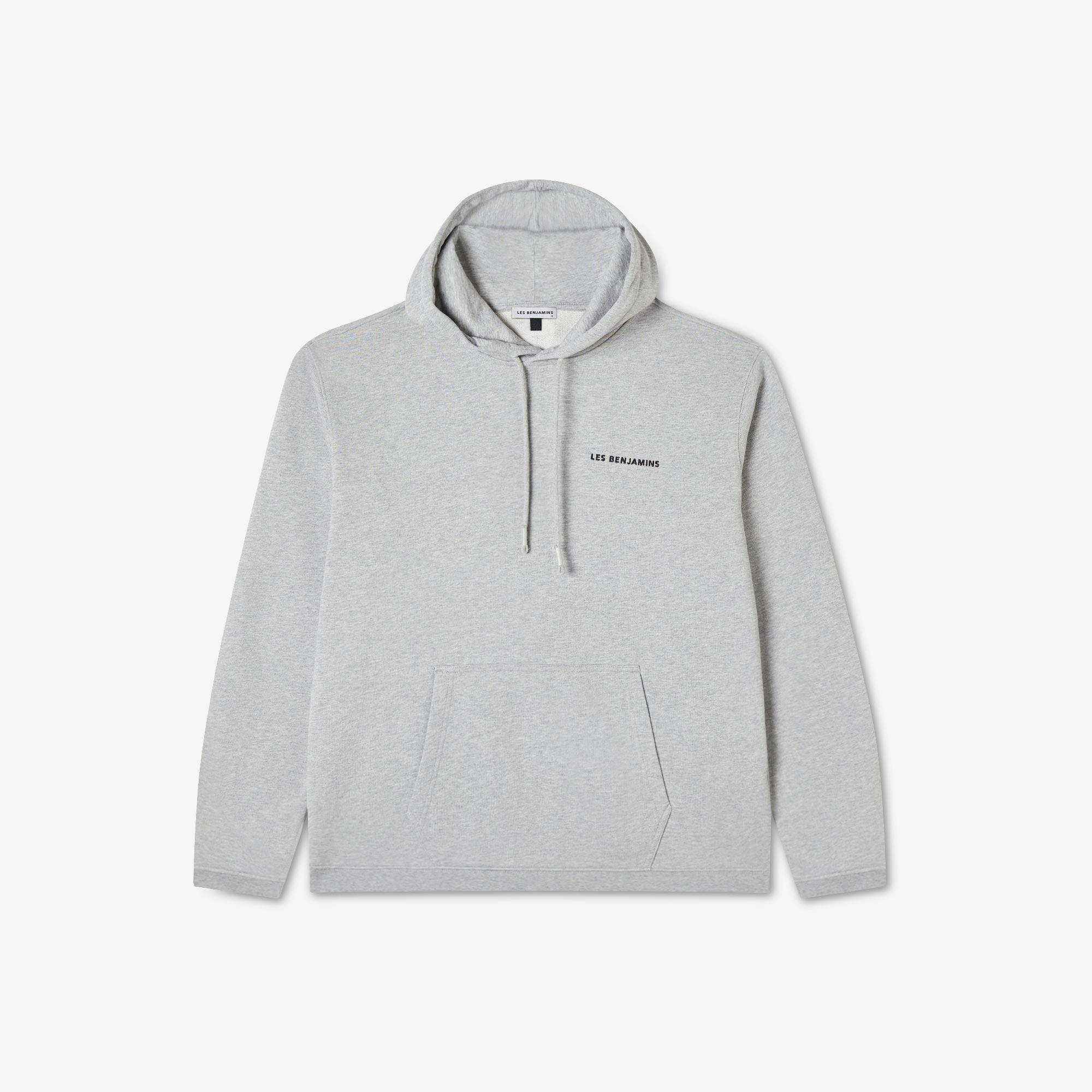 Les Benjamins Core Erkek Gri Hoodie