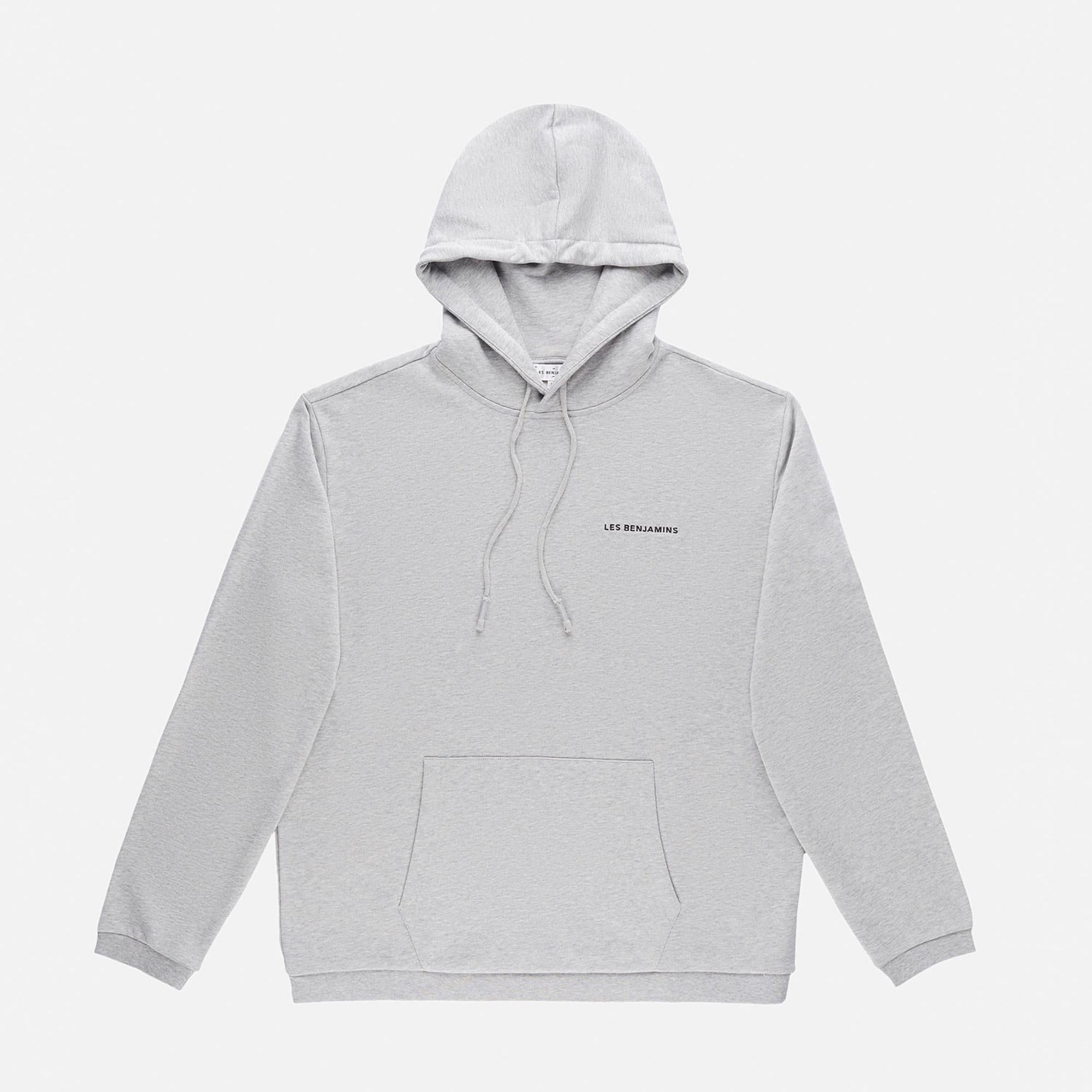Les Benjamins Core Erkek Gri Hoodie