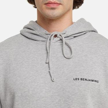  Les Benjamins Core Erkek Gri Hoodie