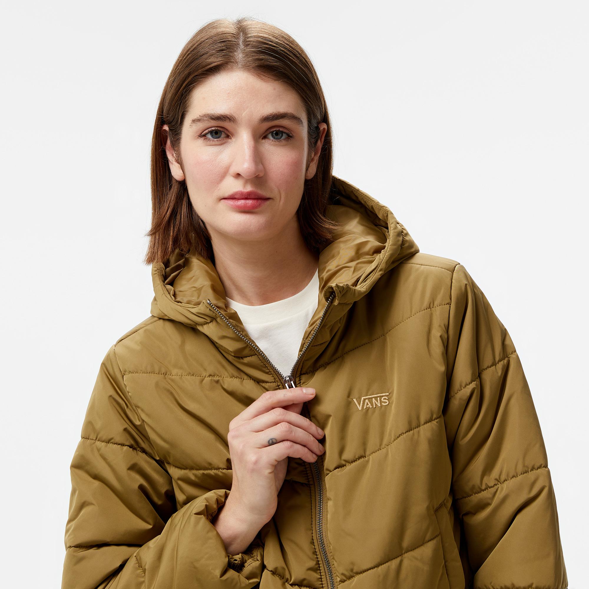 Vans Mte Foundry Crop Puff Hood Kadın Haki Ceket