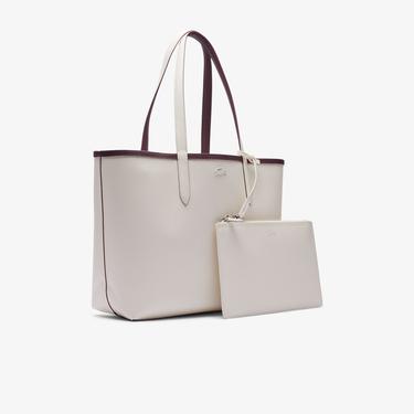  Lacoste Anna Kadın Çift Taraflı Bordo Omuz Çantası