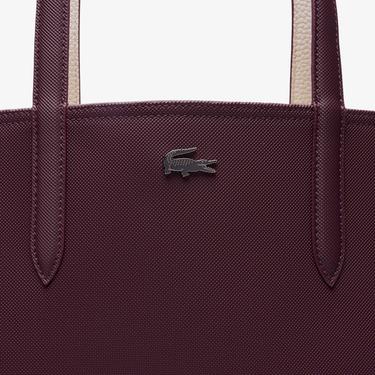  Lacoste Anna Kadın Çift Taraflı Bordo Omuz Çantası