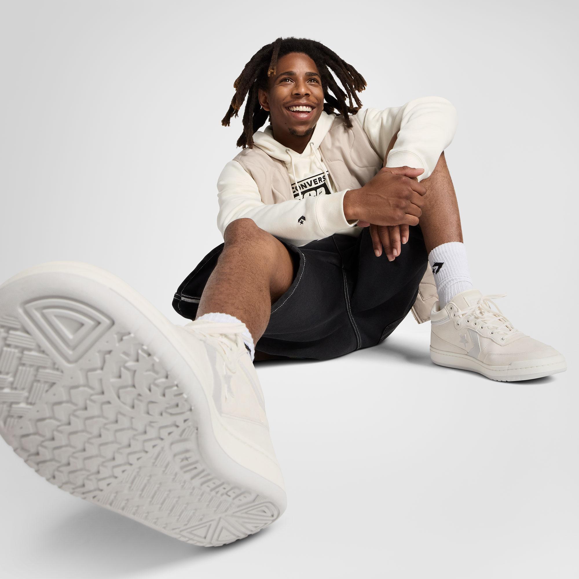 Converse Fastbreak Pro Unisex Krem Deri Sneaker