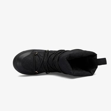  Tommy Hilfiger Lace-Up Monogram Kadın Siyah Bot