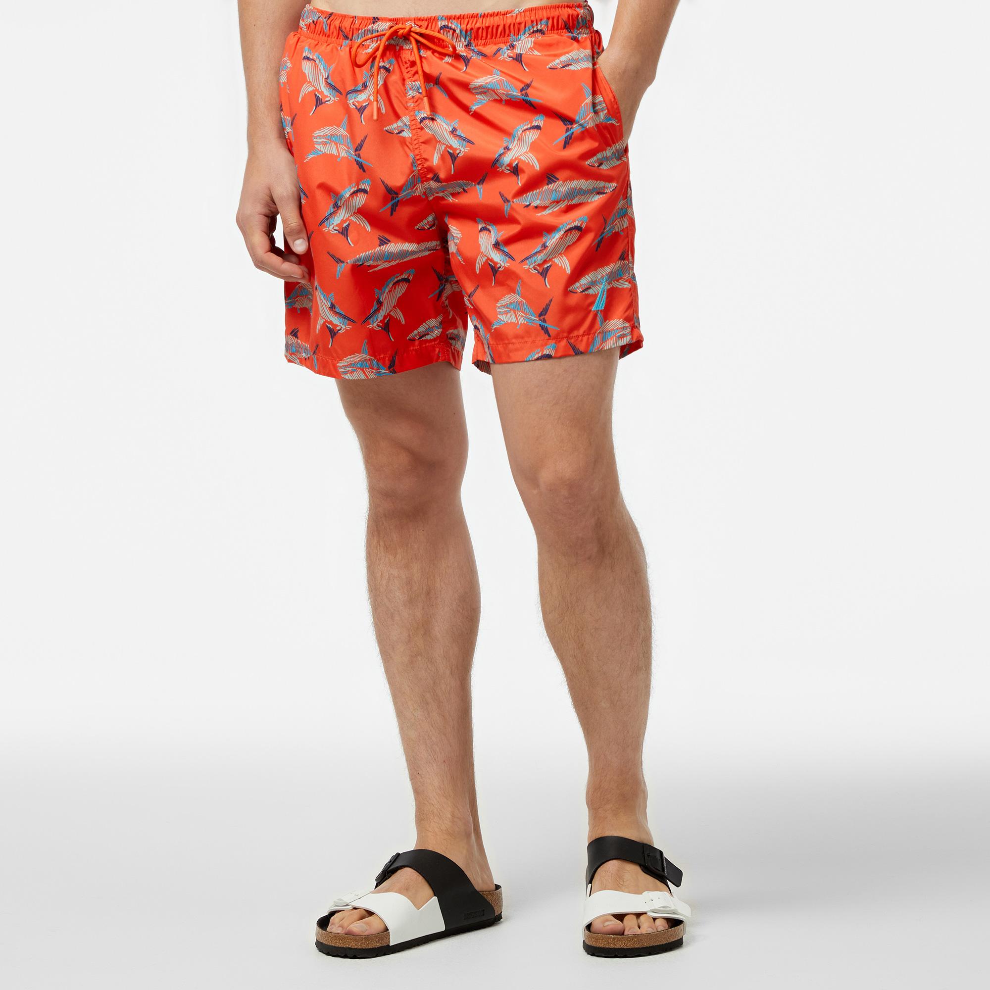 Nautica Classic Erkek Turuncu Deniz Şortu