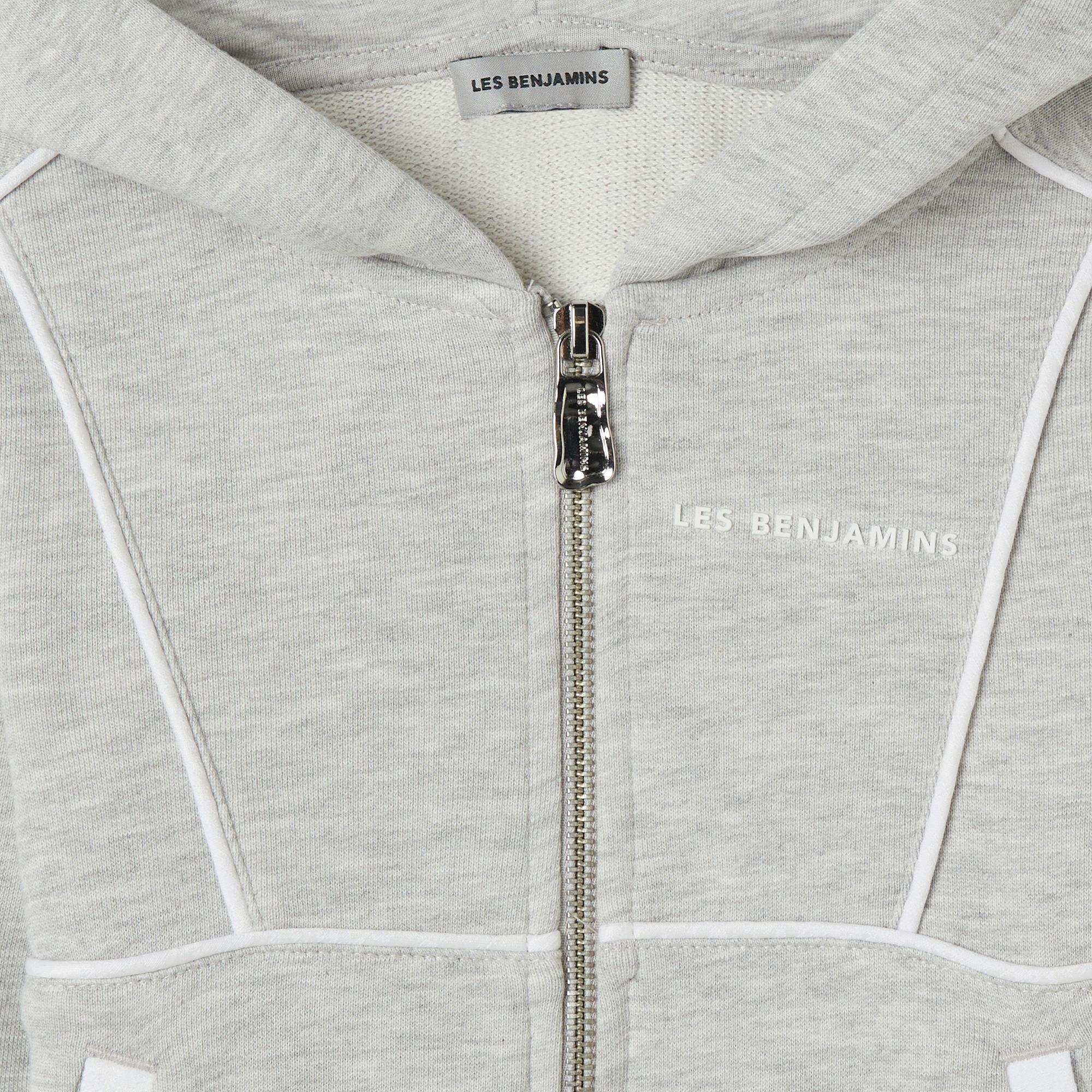 Les Benjamins Zip 403 Çocuk Gri Hoodie