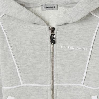  Les Benjamins Zip 403 Çocuk Gri Hoodie