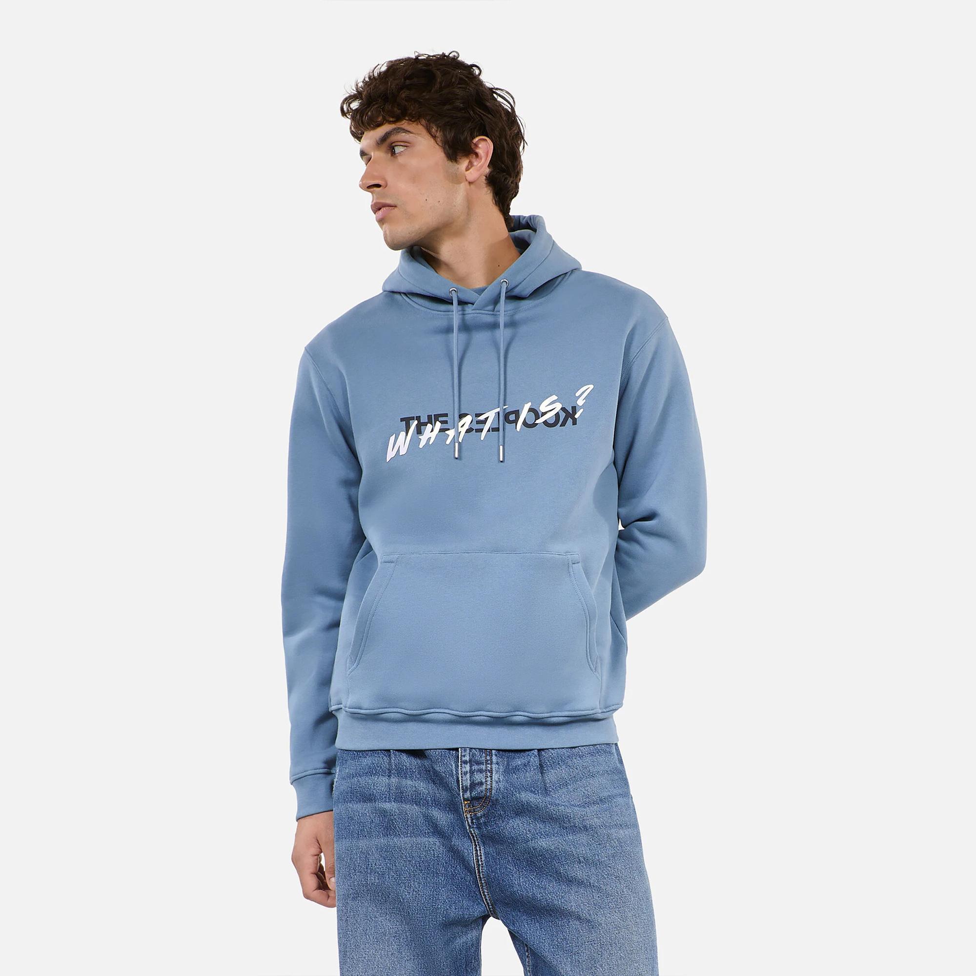 ERKEK MAVİ SWEATSHIRT