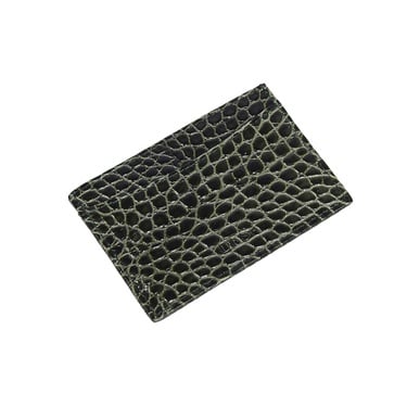  Yeşil Dukinea Kroko Baskılı Deri Kartlık