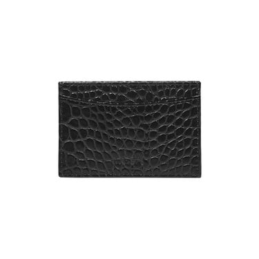  Siyah Dukinea Kroko Baskılı Deri Kartlık