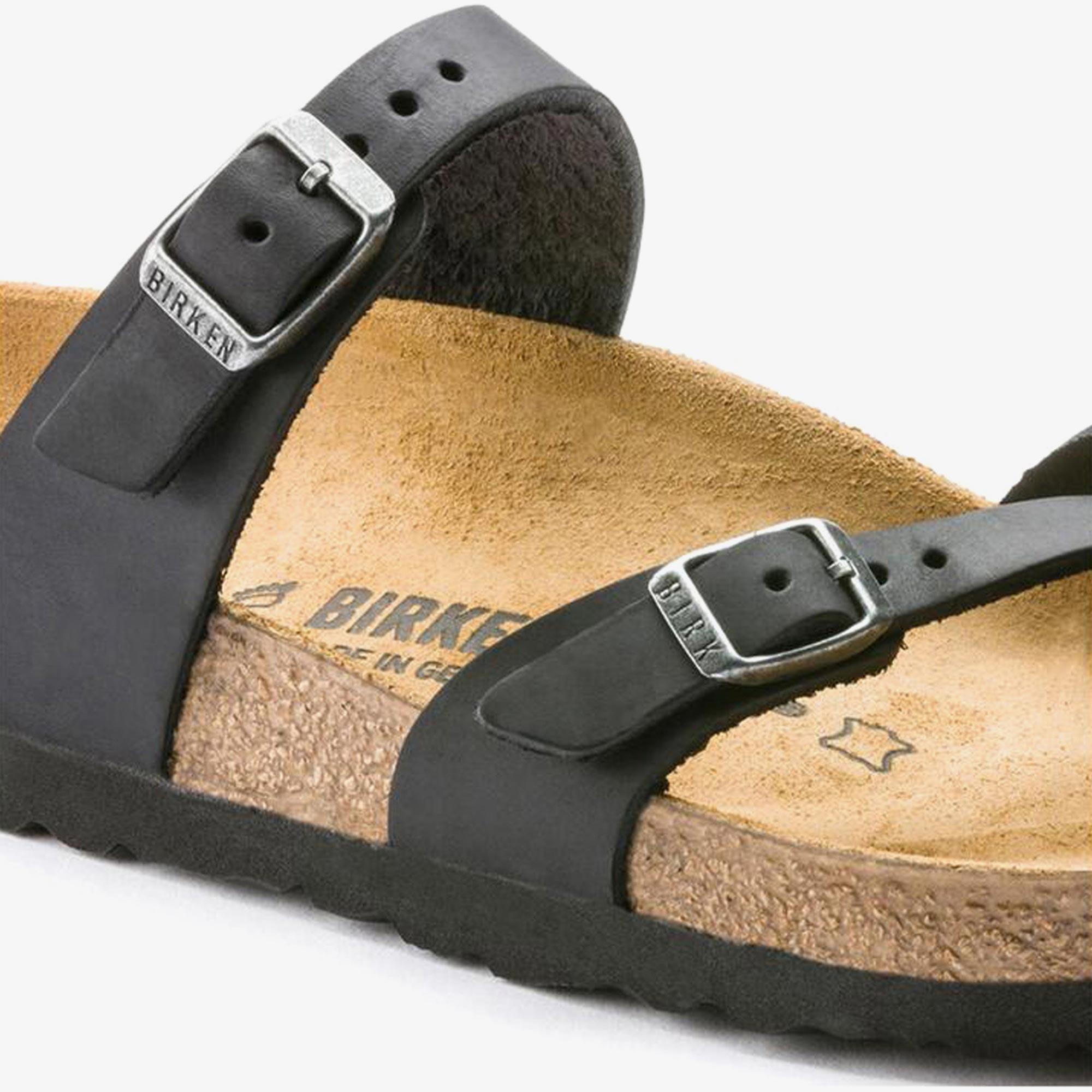Birkenstock Mayari Leoi Kadın Siyah Parmak Arası Terlik