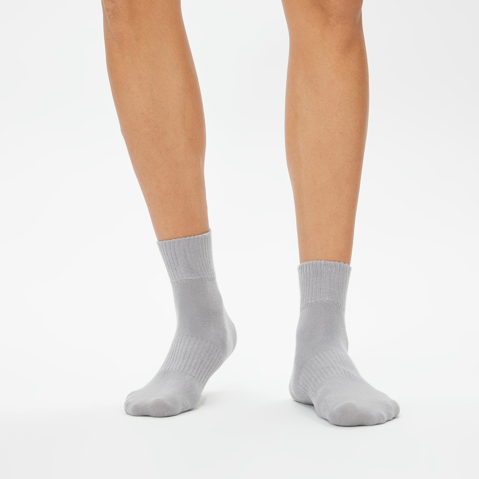 UNITED4 Core Unisex Gri 3'lü Çorap