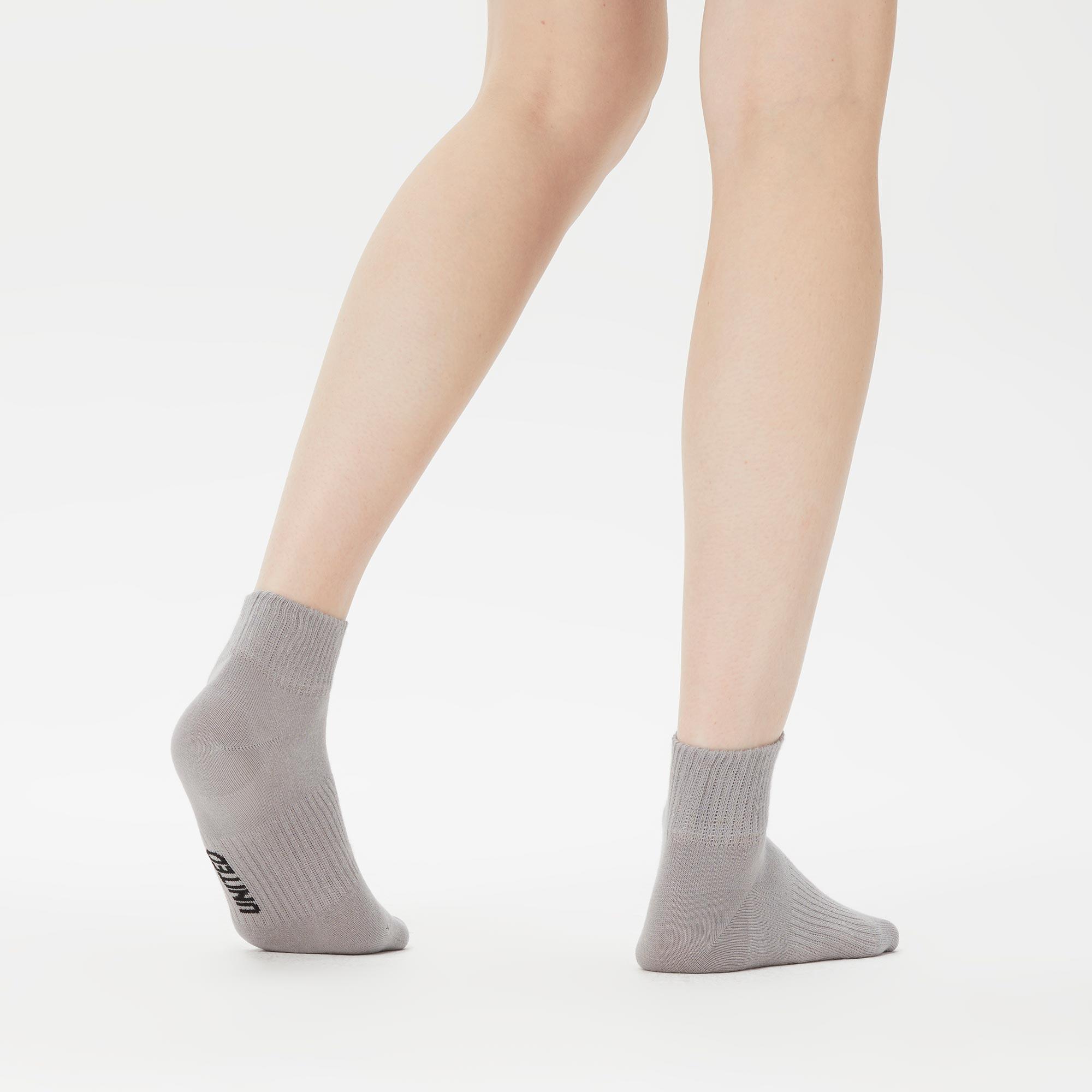 UNITED4 Core Unisex Gri 3'lü Çorap