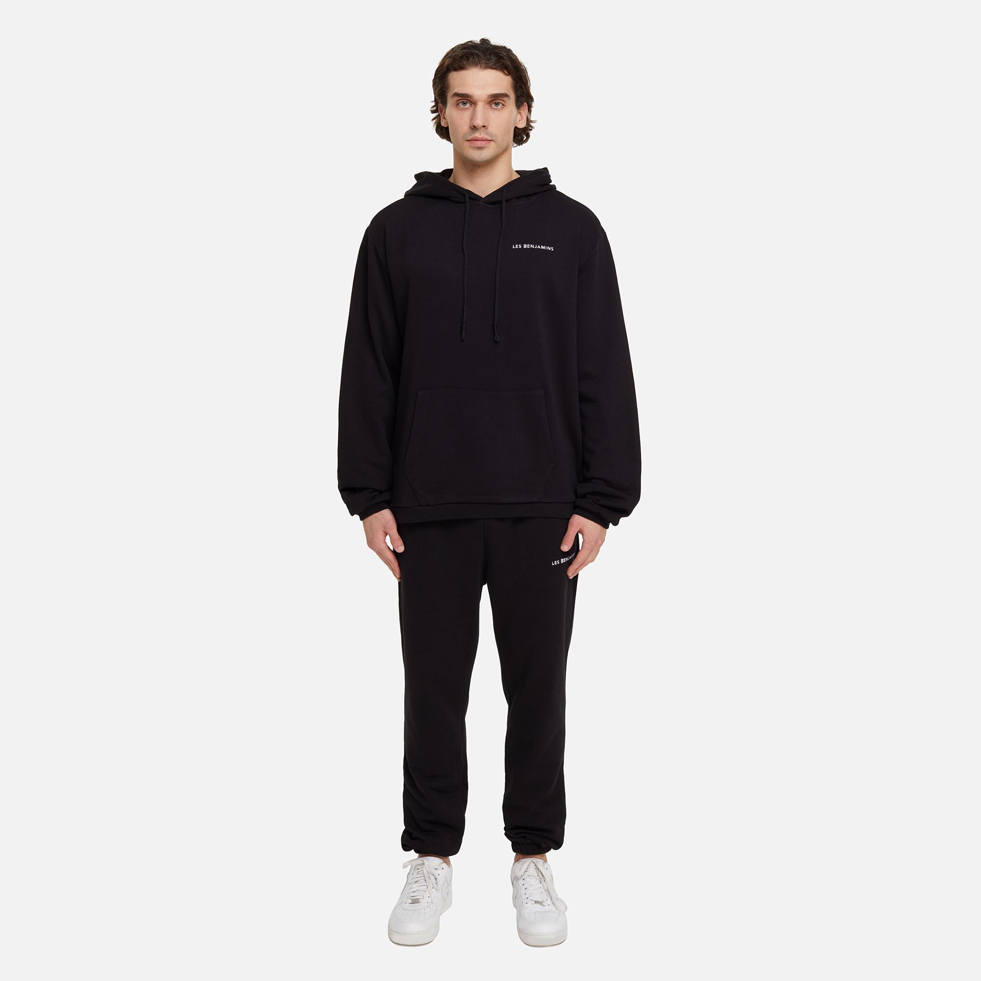 Les Benjamins Core Erkek Siyah Hoodie