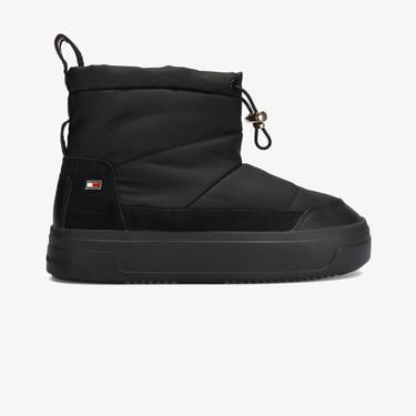  Tommy Hilfiger Flag Kadın Siyah Bot