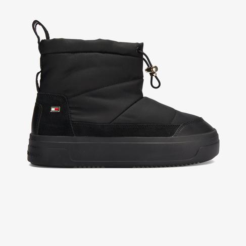  Tommy Hilfiger Flag Kadın Siyah Bot