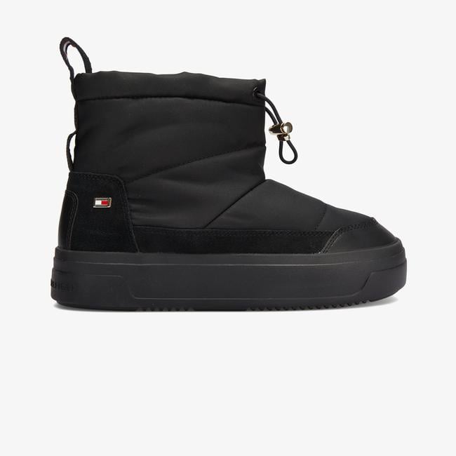  Tommy Hilfiger Flag Kadın Siyah Bot