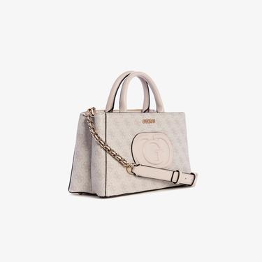  Guess Eco Erica 2 Comp Sat Eco Mietta Small Society Satchel Kadın Gri El Çantası