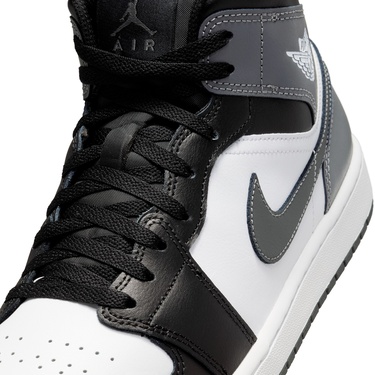  Jordan Air 1 Mid Erkek Siyah Spor Ayakkabı